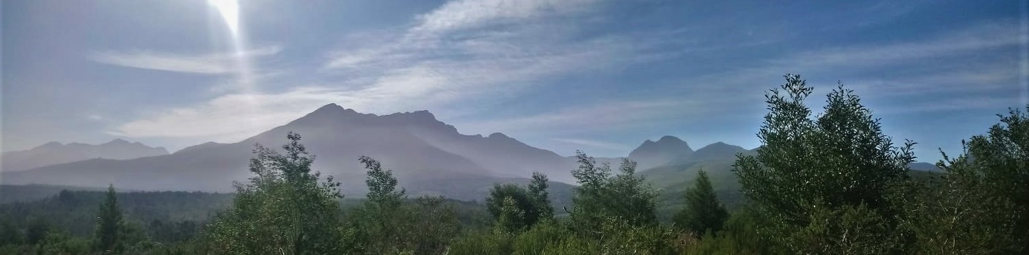 Outeniqua Mountains from the George Dam